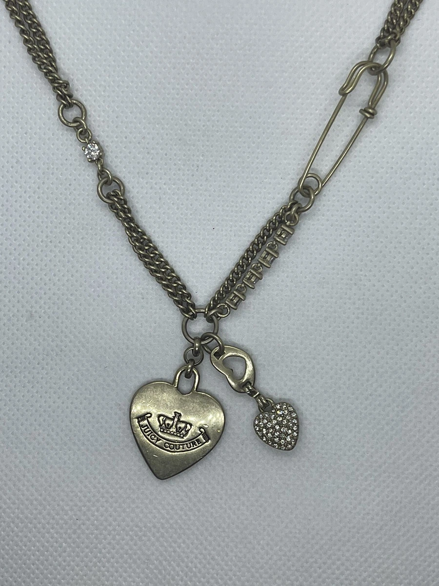 Juicy Couture Royal Couture From G&PIII Heart Rhinestone Necklace