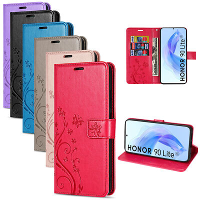 Hülle Honor 90 Lite, Handy Tasche Handyhülle Flip Cover Wallet Case Klapphülle
