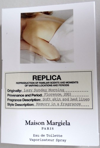 Lazy Sunday Morning Unisex Perfume Maison Margiela EDT Vial .04 oz Musk Fresh - Picture 3 of 4