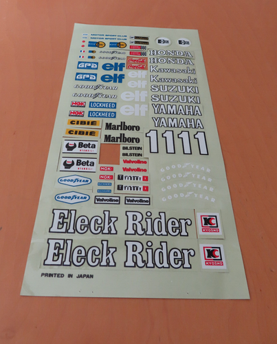 Graupner RC Decal Eleck Rider Motorcycle Nr. 4941 USED 1979 - Imagen 4 de 11