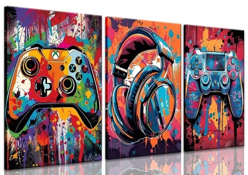 Yolbcdr Video Game Wall Art Gaming Posters 3 Pcs Gamer Wall Decor for Teen Bo... - Bild 1 von 7