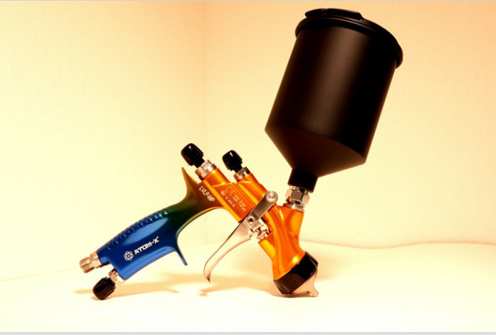 ATOM X88 Bluemoon LVLP-MP Spray Gun | Gravity Feed | 1.3/1.4mm Tips |Solvent USA