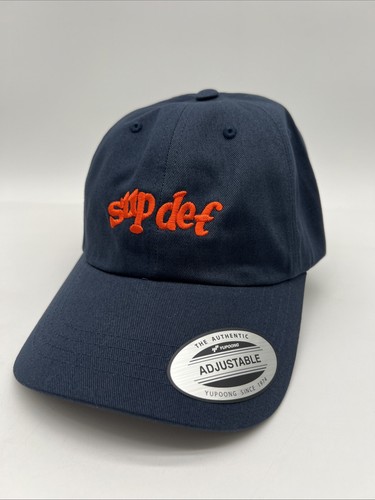 Sombrero de papá Superior Defense El Gato Supdef azul ajustable Yupoong nuevo - Imagen 1 de 6