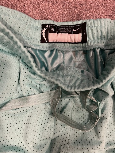 Nike New York Liberty WNBA Team Issue Mesh Shorts Mint Green Womens Size XL-TALL - Picture 5 of 6