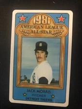Detroit Tigers JACK MORRIS autographed 1981 Perma-Graphics Plastic Card