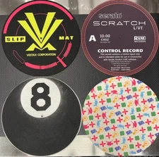 Lot of 4 used good Dj Slipmats various sl1200mk2 mk5 m3d m5g or any turntable 