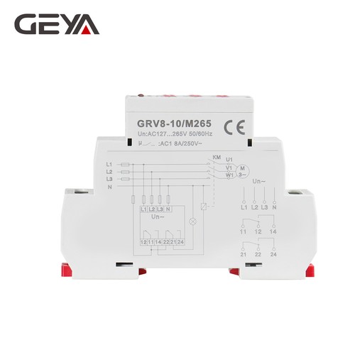 Relé de monitoreo de voltaje trifásico GEYA GRV8-10 8A/AC1 2SPDT con protección de fase - Imagen 13 de 14