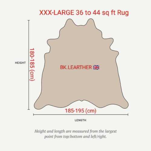 NEW 100% NATURAL COWHIDE RUGS BLACK AUSTRALIAN COWS FUR SKINS CARPET AREA XS-3XL - Picture 36 of 36
