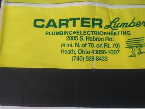 Vtg Carter Lumber Nail Apron ~ Hardware Store - Heath - Ohio - Newark - NEW ~ A1 - Picture 5 of 8