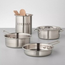 Hearth Hand Magnolia Kids Play Stainless Steel Cookware Set Chip Joanna Gaines