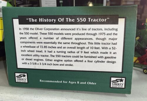 SPECCAST WHITE OLIVER 2 44 TRACTOR 1998 Special Edition 1/16 NIB - Picture 4 of 8
