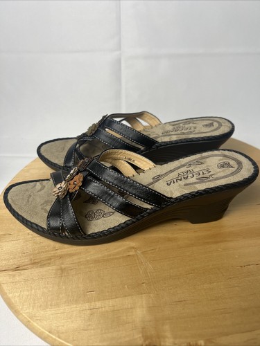 Stefania Italy Super Light Ortho Cushioned Bare Trap Sandals Sz 40 US Size 9 - Bild 3 von 10