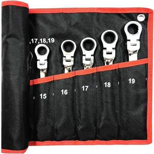 Flex-Head Ratcheting Combination Wrench Set  72-Teeth Auto Repair Tool - Picture 3 of 29