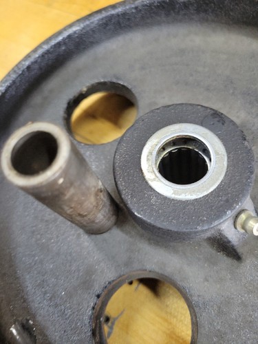Cast Iron Caster Wheel 8" Diam x 2" Wide 1,800 Lb. Capacity Greaseable for 1/2" - Picture 6 of 8
