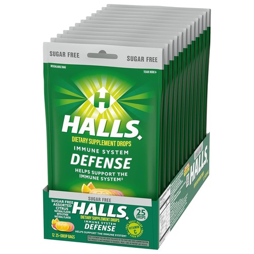 300 Citrus-Flavored Vitamin Cough Drops for Daily Immune Support - Sugar-Free - Picture 15 of 19