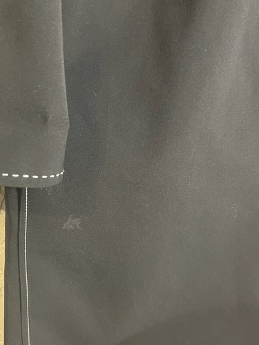 Lafayette 148 New York Dina Reversible Gingham Trench Coat In Black Multi Size P - Picture 10 of 14