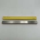 Vintage Set Of 12 Gaebel Stazput Stainless Steel 15” Ruler Model 215 Made In USA