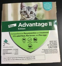 Advantage II for Kittens 2-5lbs 2 pack (2 Doses) EPA Approved 4167