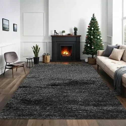 Modern Shaggy Rugs Soft Washable Carpet Living Room Bedroom Hallway Indoor Mats - Picture 2 of 115