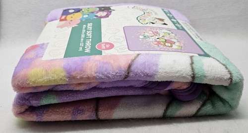 Original Squishmallows "Falling Hearts" Silky Soft Throw Blanket 40" X 50"/New - Picture 3 of 5