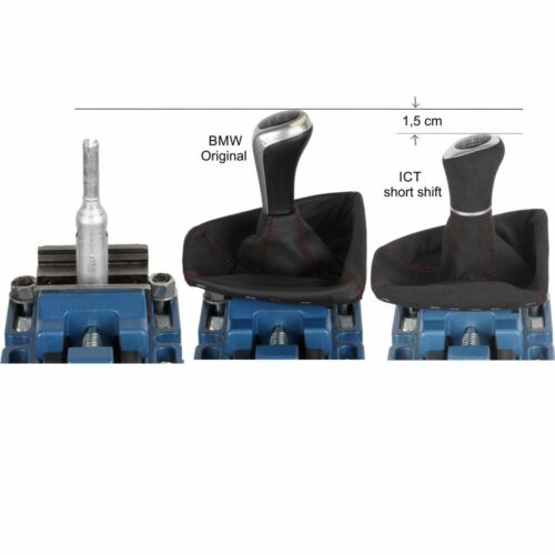 ICT shift button Alcantara short shift for BMW E90 E91 E92 E93 illuminated A111 - Picture 2 of 6