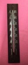 Vintage Wooden Air guide Thermometer Sign Air Quality Weather Prediction