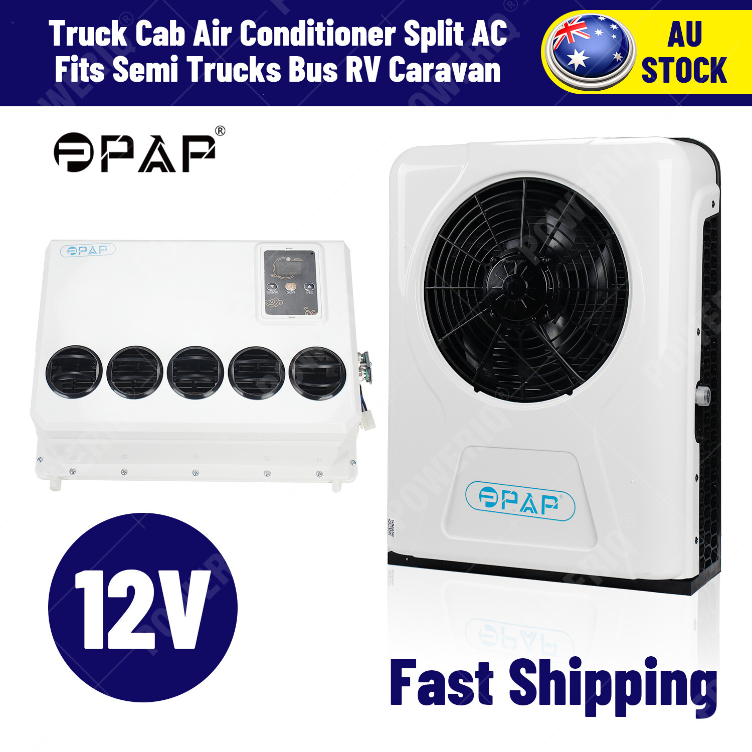 12V Truck Cab Air Conditioner Split AC Fits Semi Trucks Bus RV Caravan /AUS