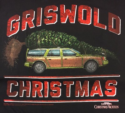 Christmas Vacation Griswold Christmas Tee T Shirt Men Medium M Black NWT New