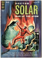 Doctor Solar  # 8   FINE    July 1964   Painted front & back covers.  Gold Key