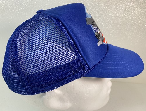 C-130 Hurcules Mesh Snap Back Blue Baseball Hat Militaria Headmost - Picture 4 of 6