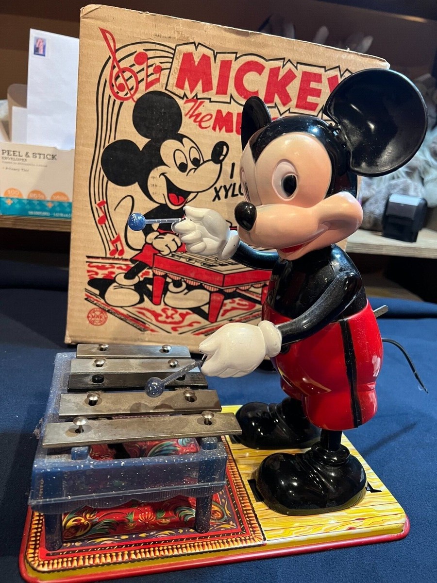 1950 Disney Mickey Mouse Wind-Up Xylophone Player by Marx 1950 Disney Mickey Mouse Wind-Up Xylophone Player by Marx