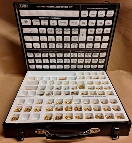 Lab Pin Kit For Arrow, Weiser, Kwikset & Schlage Cylinders, used, metal kit - Picture 2 of 3