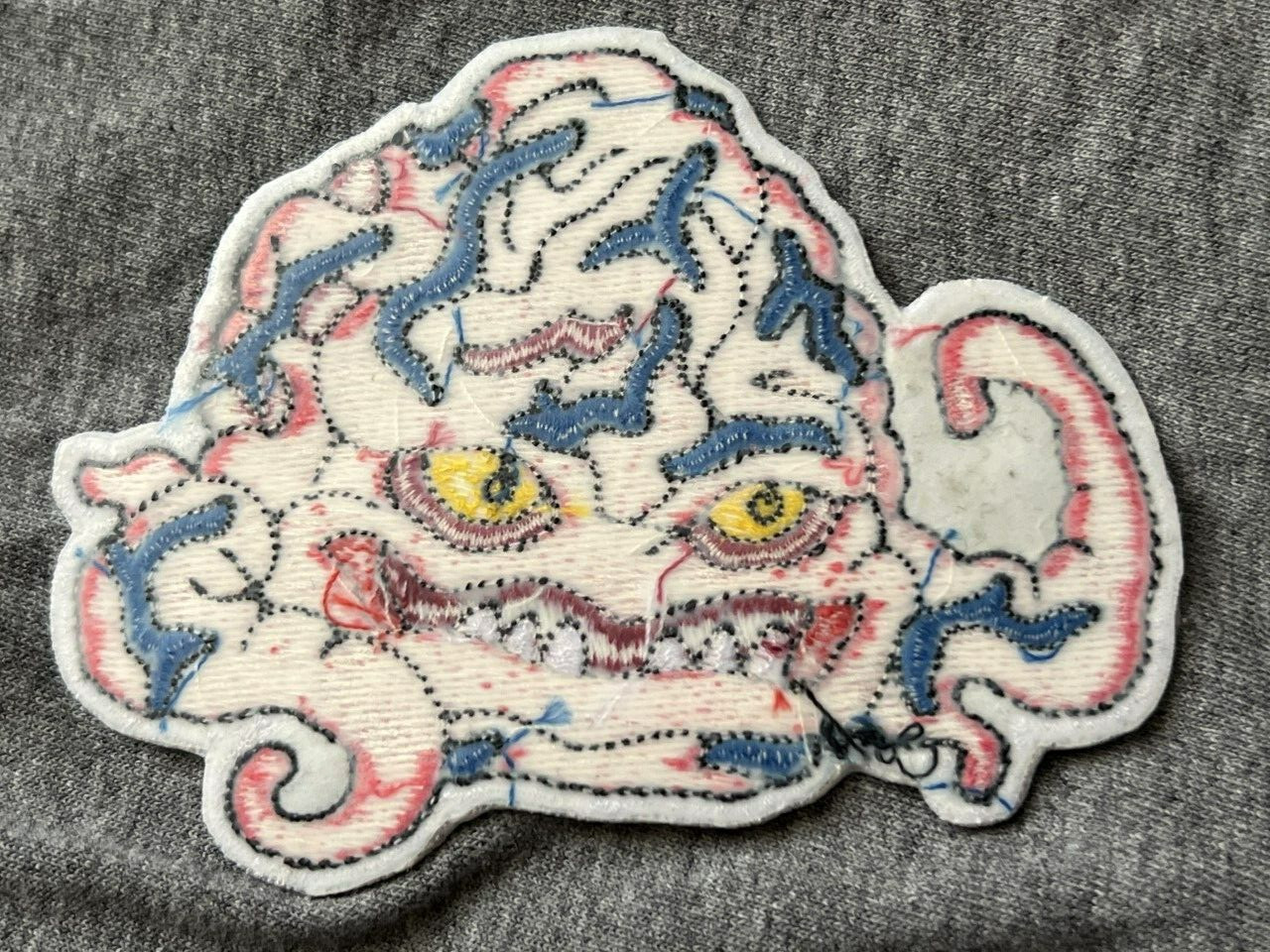 Evil Alien Brain KRANG embroidered figure patch Ninja shredder Turtles