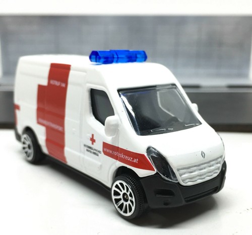 Majorette Renault Master White Austria Ambulance Notruf 144 1:66 (3") no Package - Picture 2 of 8