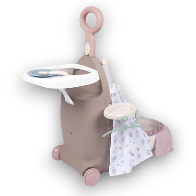 Puppen Trolley rollbarer Puppenkoffer mit Schlaf und Essbereich Smoby Baby Nurse