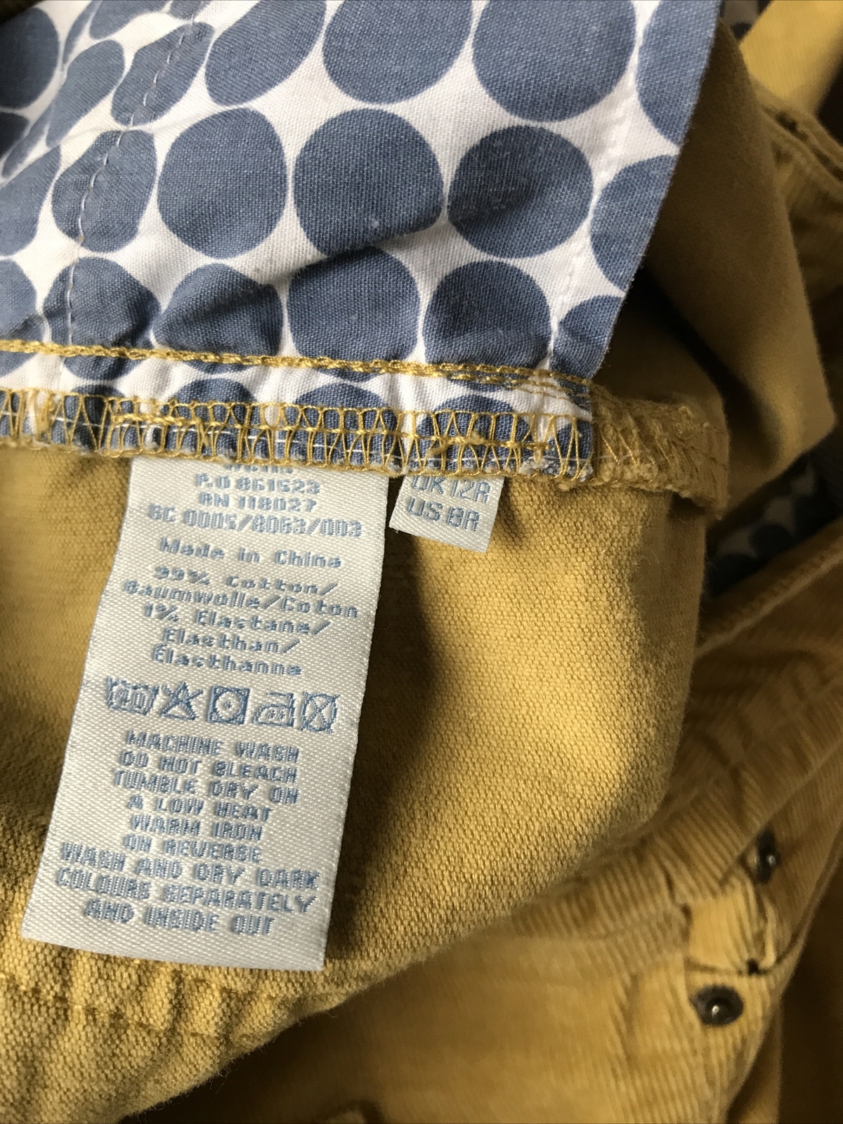 BODEN Corduroy Pants Yellow Mustard Pant Straight… - image 4