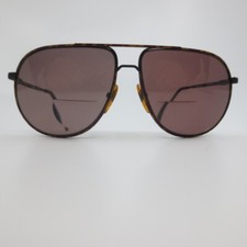 BerDel Sferoflex 982 Sunglasses Frame Men's Black Metal Full Rim Aviator