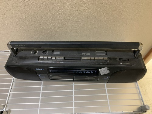 Sony CFS-W303 CD/Radio/Cassette Boombox Radio Cassette Recorder-NO AC CORD - Picture 5 of 8