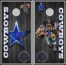 dallas star  cowboy 862 cornhole board vinyl wraps