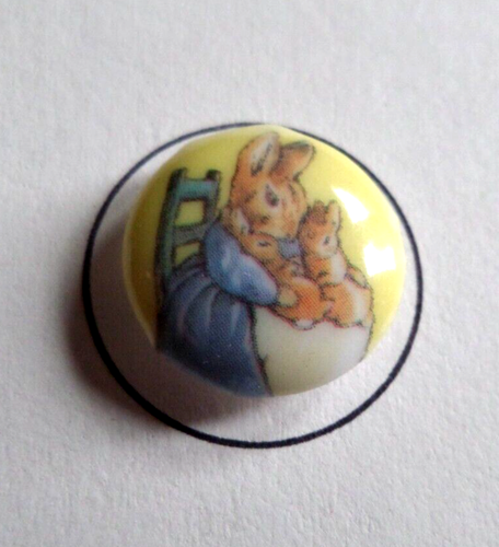 Vintage Collector Card w/ 10 BEATRIX POTTER PICTURE BUTTONS - Picture 4 of 12