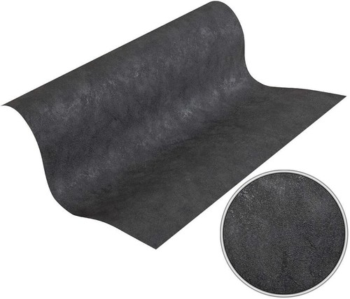 Guido Maria Kretschmer carta da parati tessuto non tessuto 02487-30 nero grigio tinta unita - Foto 1 di 3