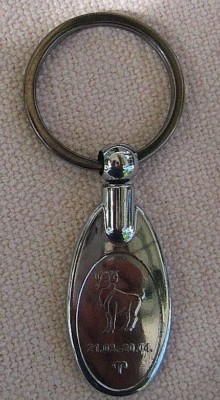 Sternzeichen Widder Schlüsselanhänger Keychain NEU (Z1v)