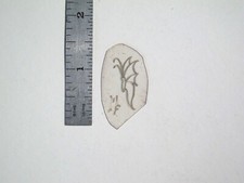 vtg 1960s 1970s Tattoo Flash acetate stencil Butterfly Scalloped wings signe BF2