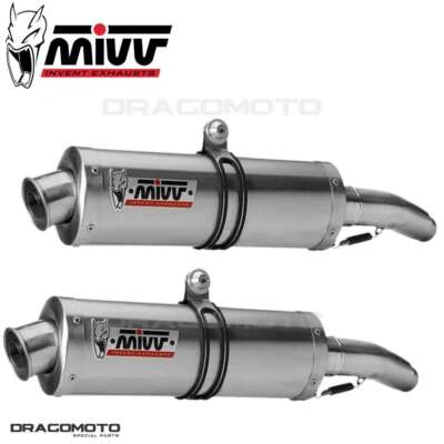 double échappement YAMAHA XT 660 X/R 2004 2005 MIVV Oval - Photo 1/2