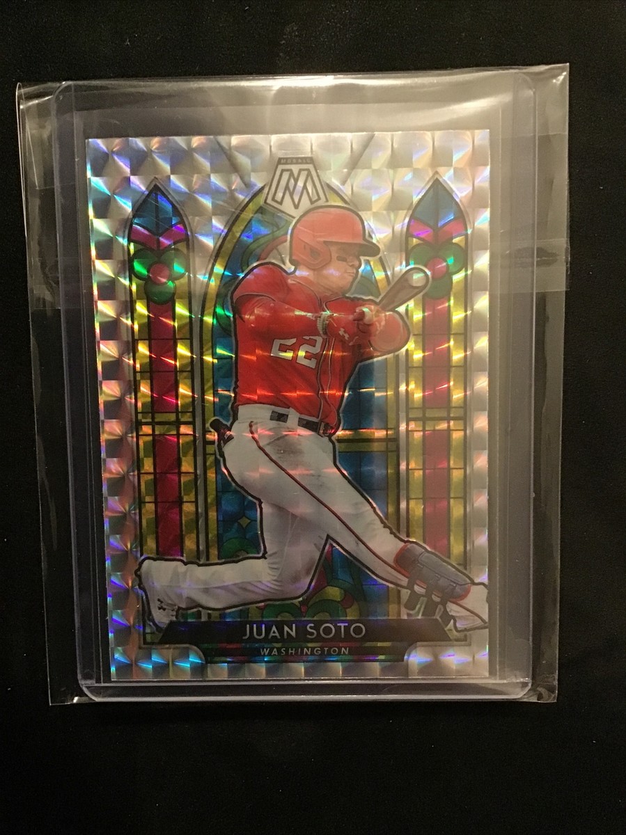 2021 Panini Mosaic Baseball SG2 Juan Soto Prizm Stained
