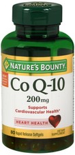 COQ-10 200MG 80CT SOFTGEL Q-SORB NATURES BOUNTY