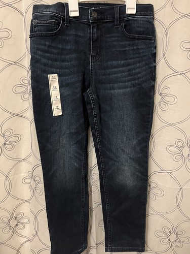 Cat & Jack Girls Skinny Stretch Adjustable Waist Blue Jeans Size 12