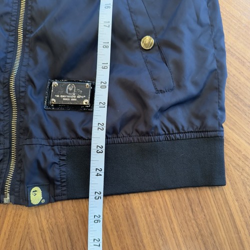 Rare Bape A Bathing Ape Busy Works WGM Alpha Industries MA-1 Bomber Jacket Small - Picture 21 of 22