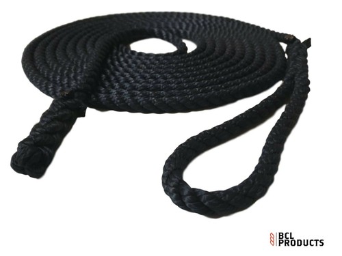 Cuerda de amarre para barco estrecho - 14 mm polietileno suave 30 pies de largo con ojos suaves y empalme trasero - Imagen 5 de 7