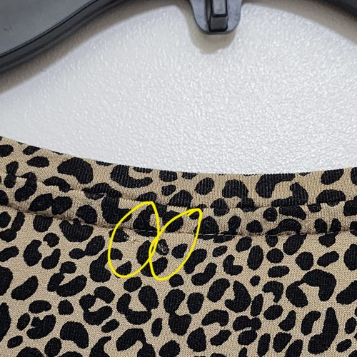Old Navy Luxe Gr. Large Kurzarm Animal Print Stretch T-Shirt Gepard braun - Bild 11 von 11